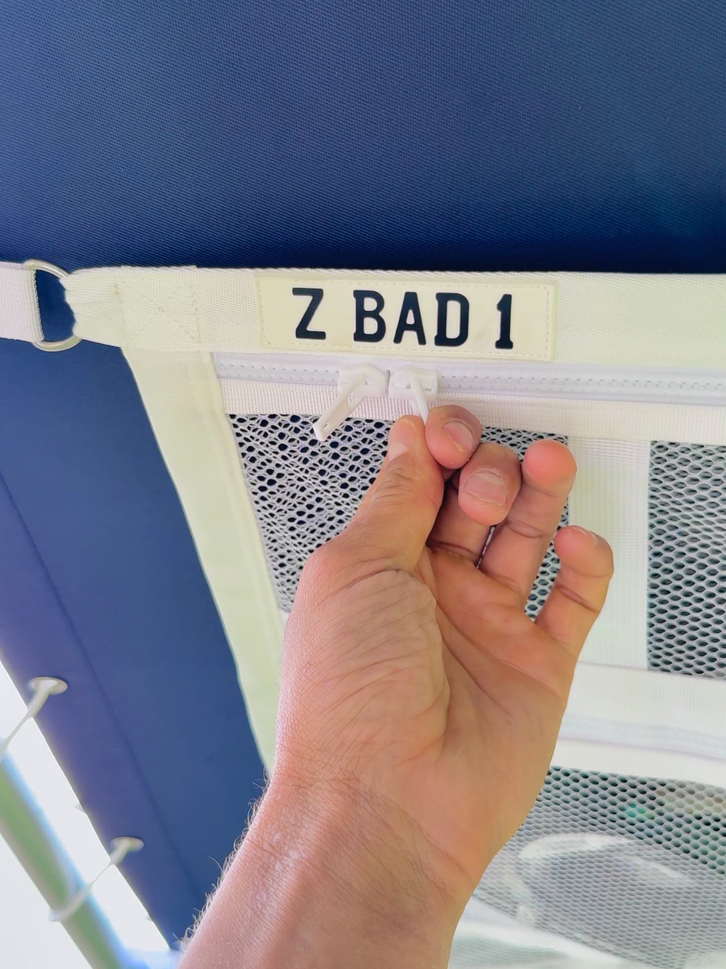 ZBAD1 - White Marine Grade Premium Cargo Net