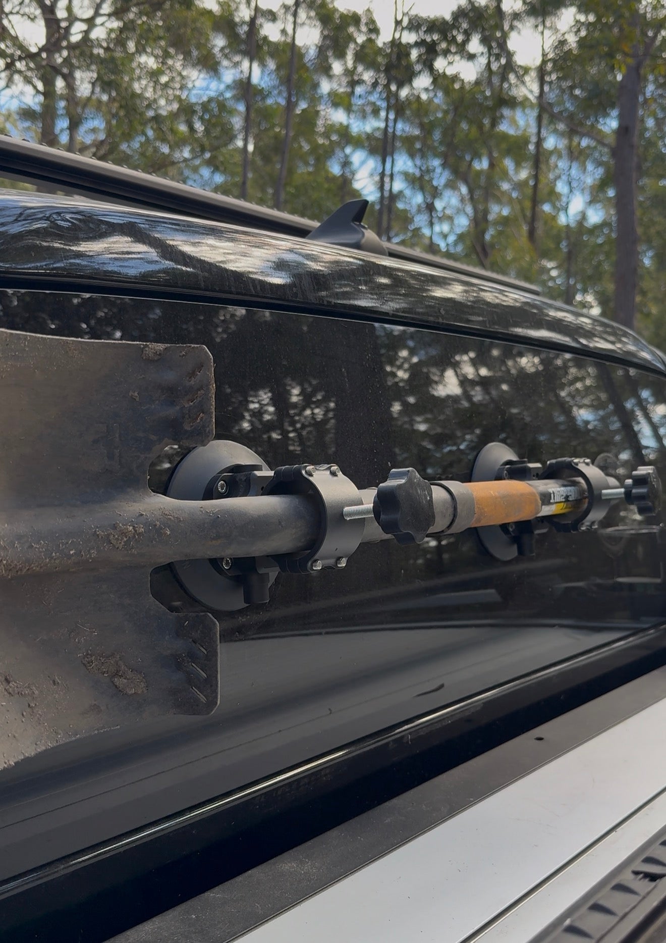 ZBAD1 - Suction Mount Shovel Holder