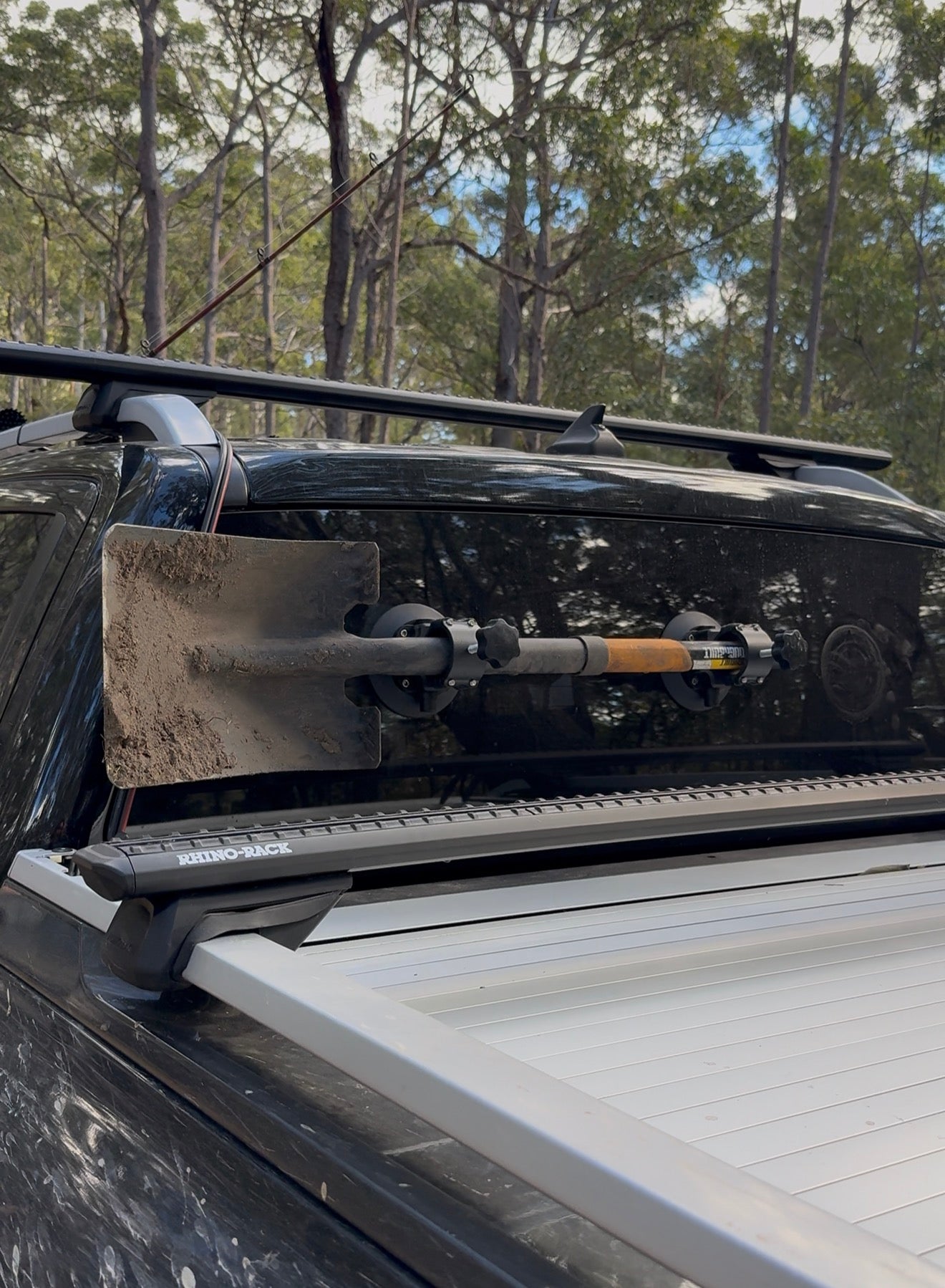 ZBAD1 - Suction Mount Shovel Holder