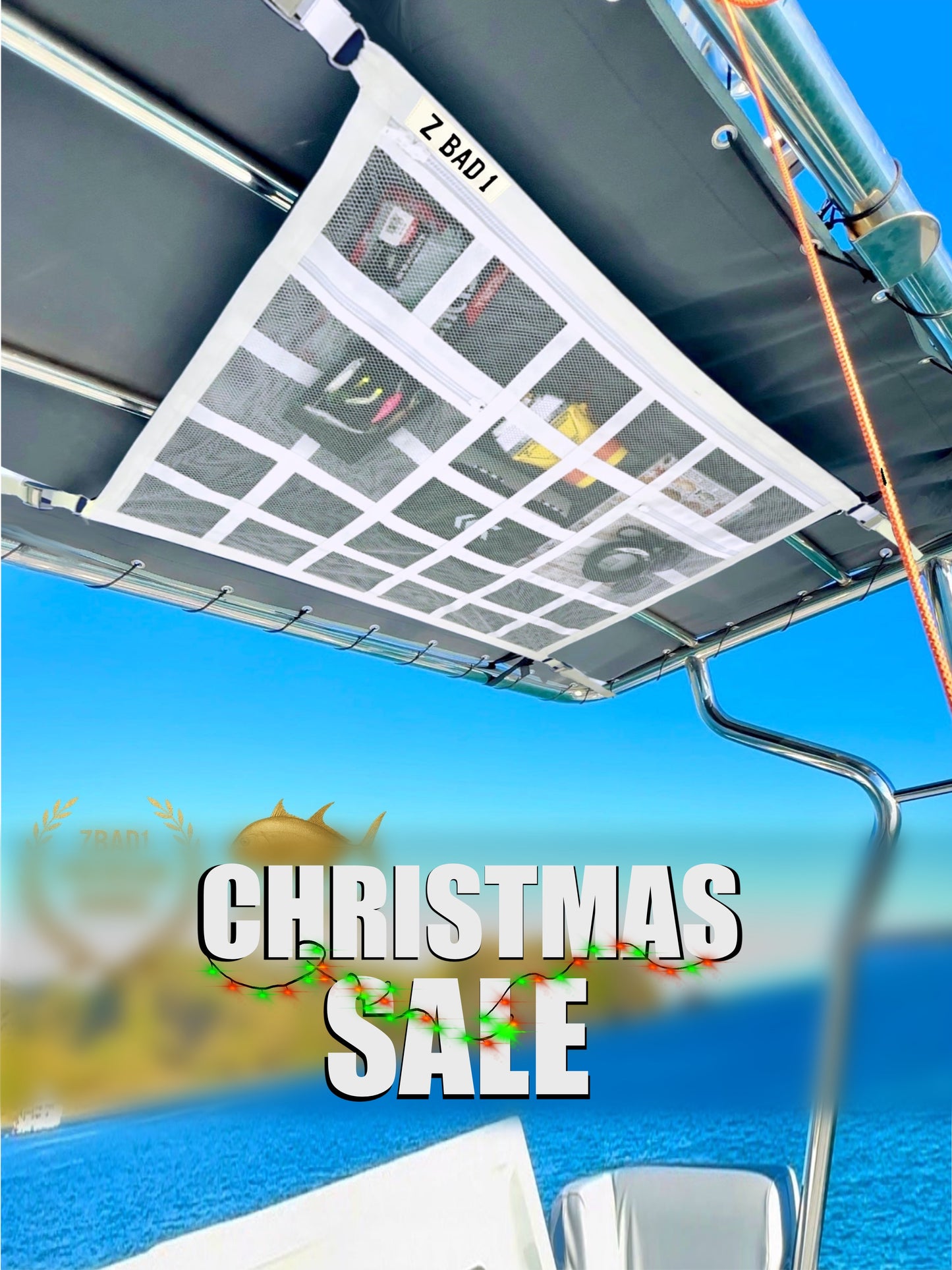 ZBAD1 - White Marine Grade Premium Cargo Net