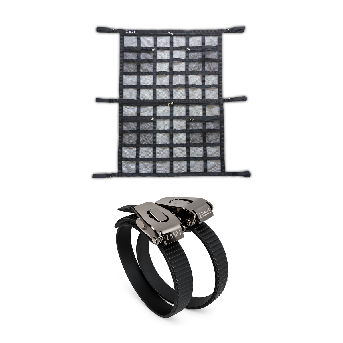 Full Length Cargo Net + GripLock Straps Bundle